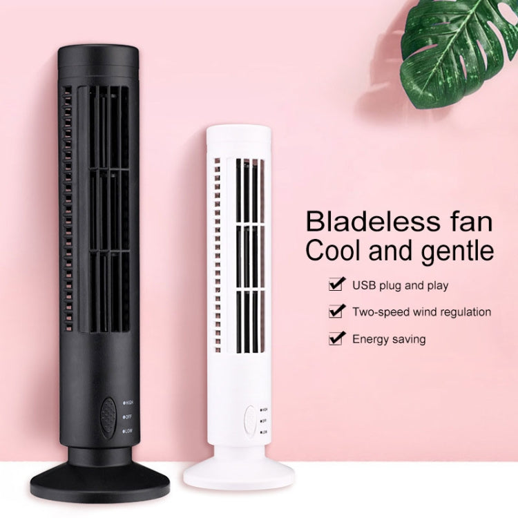 Ventilateur colonne électrique USB sans pales, ventilateur rafraîchissant - noir