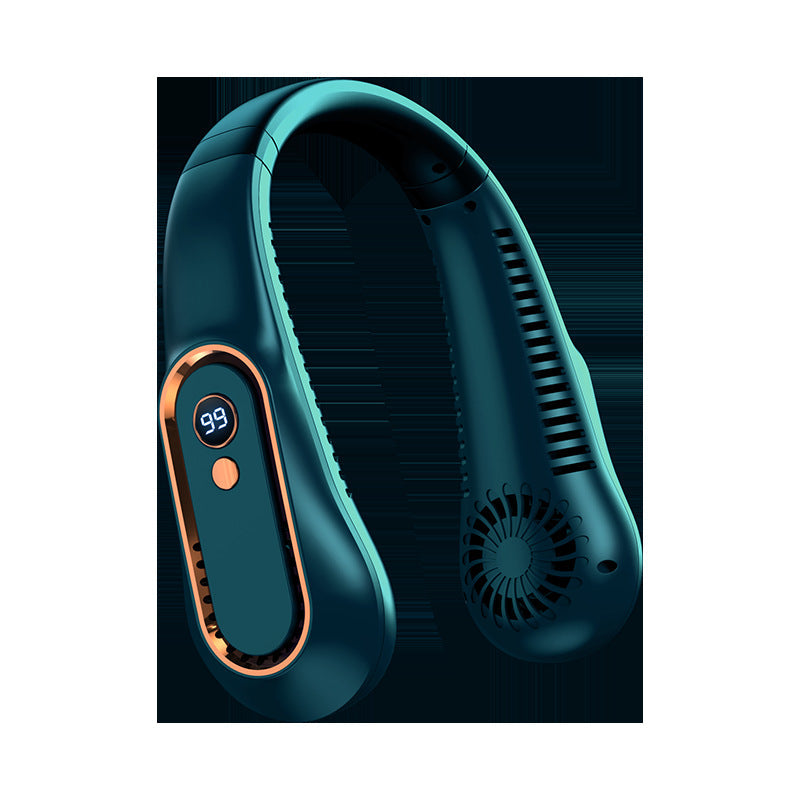 Ventilateur de cou portable avec affichage numérique, mixte
