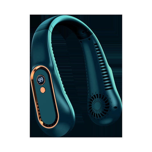Ventilateur de cou portable avec affichage numérique, mixte