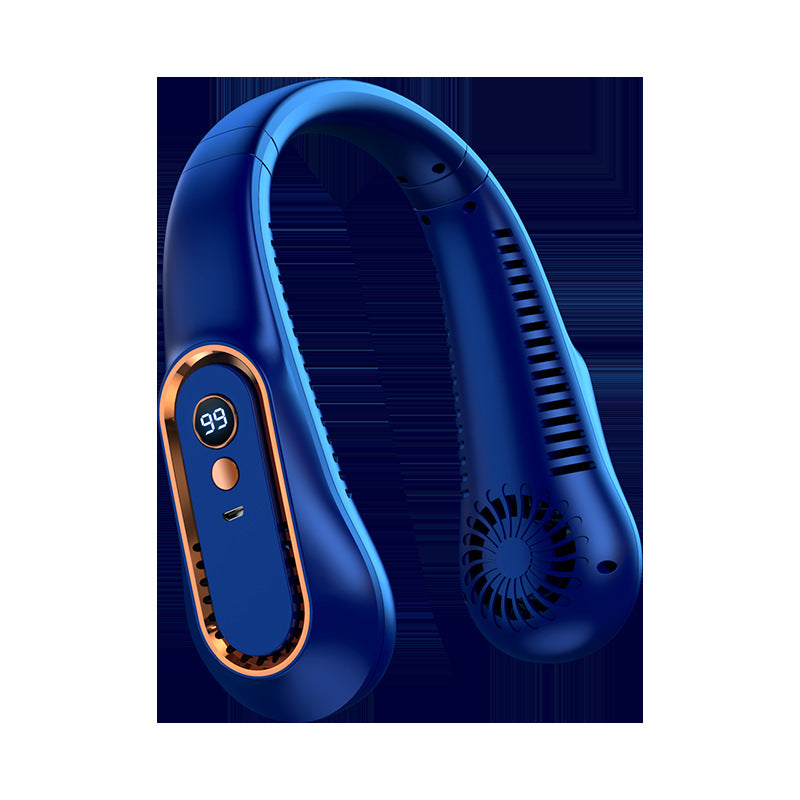 Ventilateur de cou portable avec affichage numérique, mixte