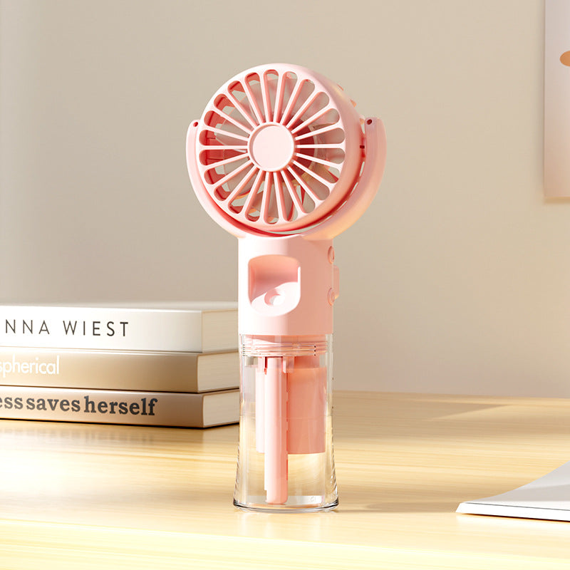 Ventilateur de main portable avec réservoir d'eau pour femme