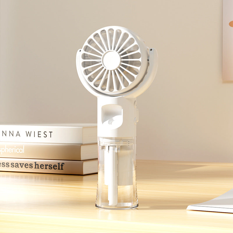 Ventilateur de main portable avec réservoir d'eau pour femme