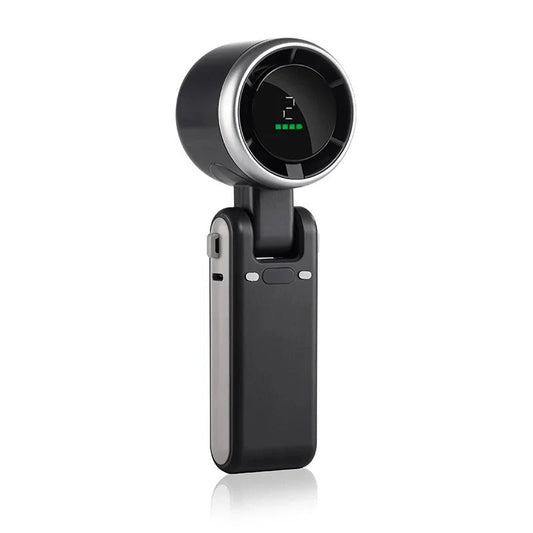 Ventilateur de main repliable turbo avec écran numérique