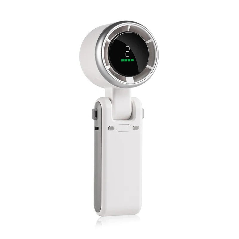 Ventilateur de main repliable turbo avec écran numérique