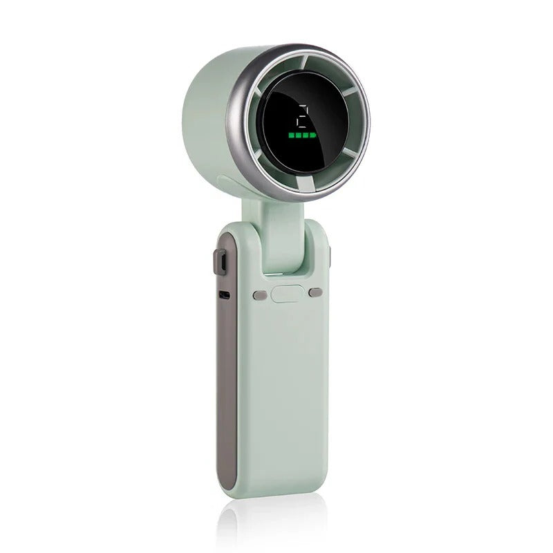 Ventilateur de main repliable turbo avec écran numérique
