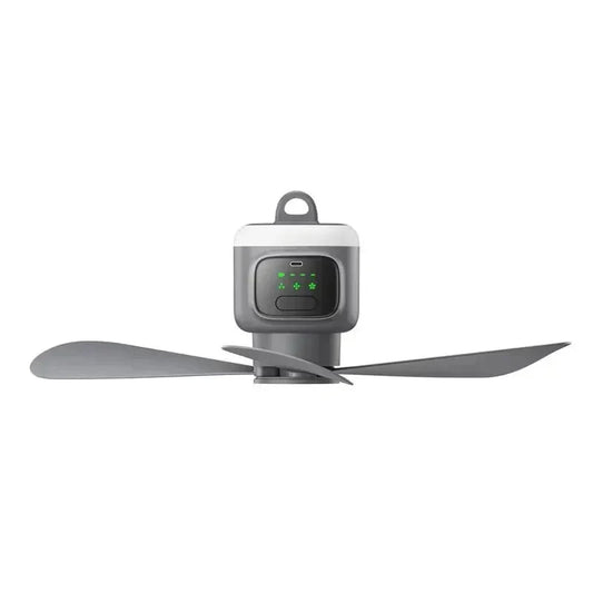 Ventilateur de plafond et de camping portable (12 000 mAh) – ventilateur de tente d'extérieur et circulateur d'air rafraîchissant
