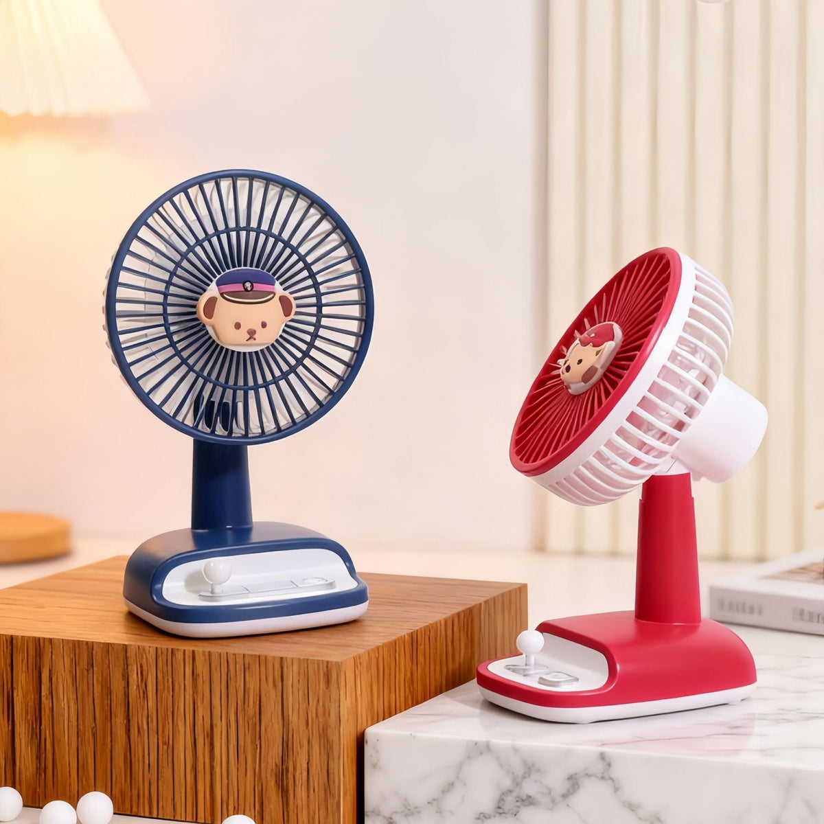 Ventilateur de table à angle d'inclinaison réglable, moderne et élégant