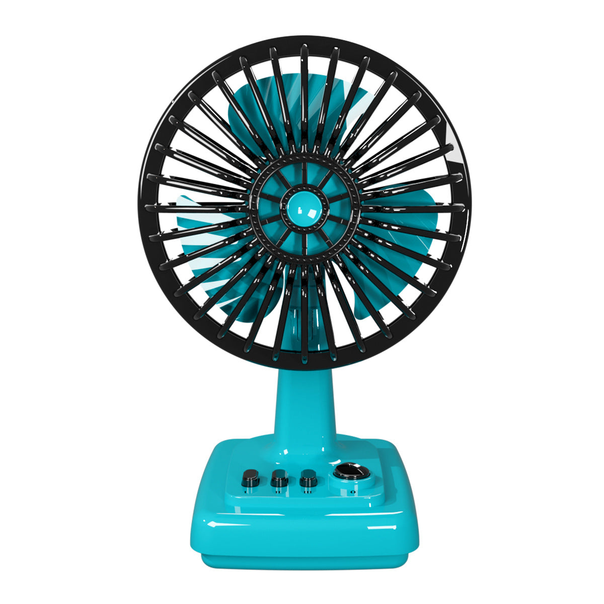 Ventilateur de table portable unisexe au design rétro