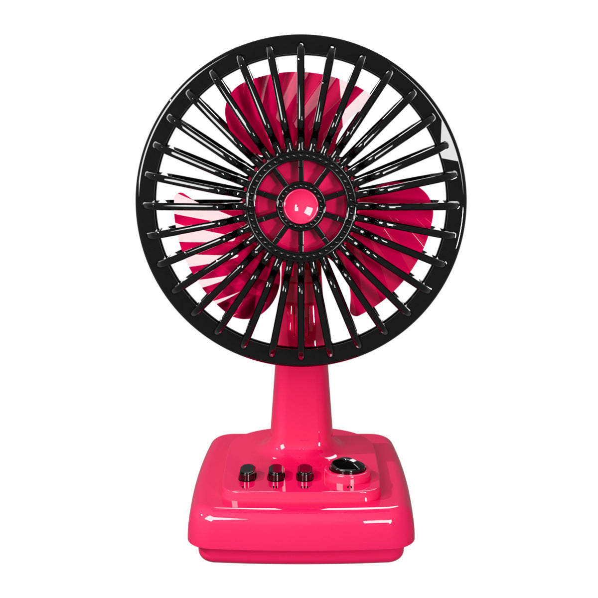 Ventilateur de table portable unisexe au design rétro