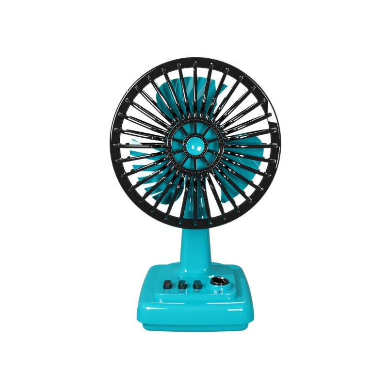 Ventilateur de table portable unisexe au design rétro