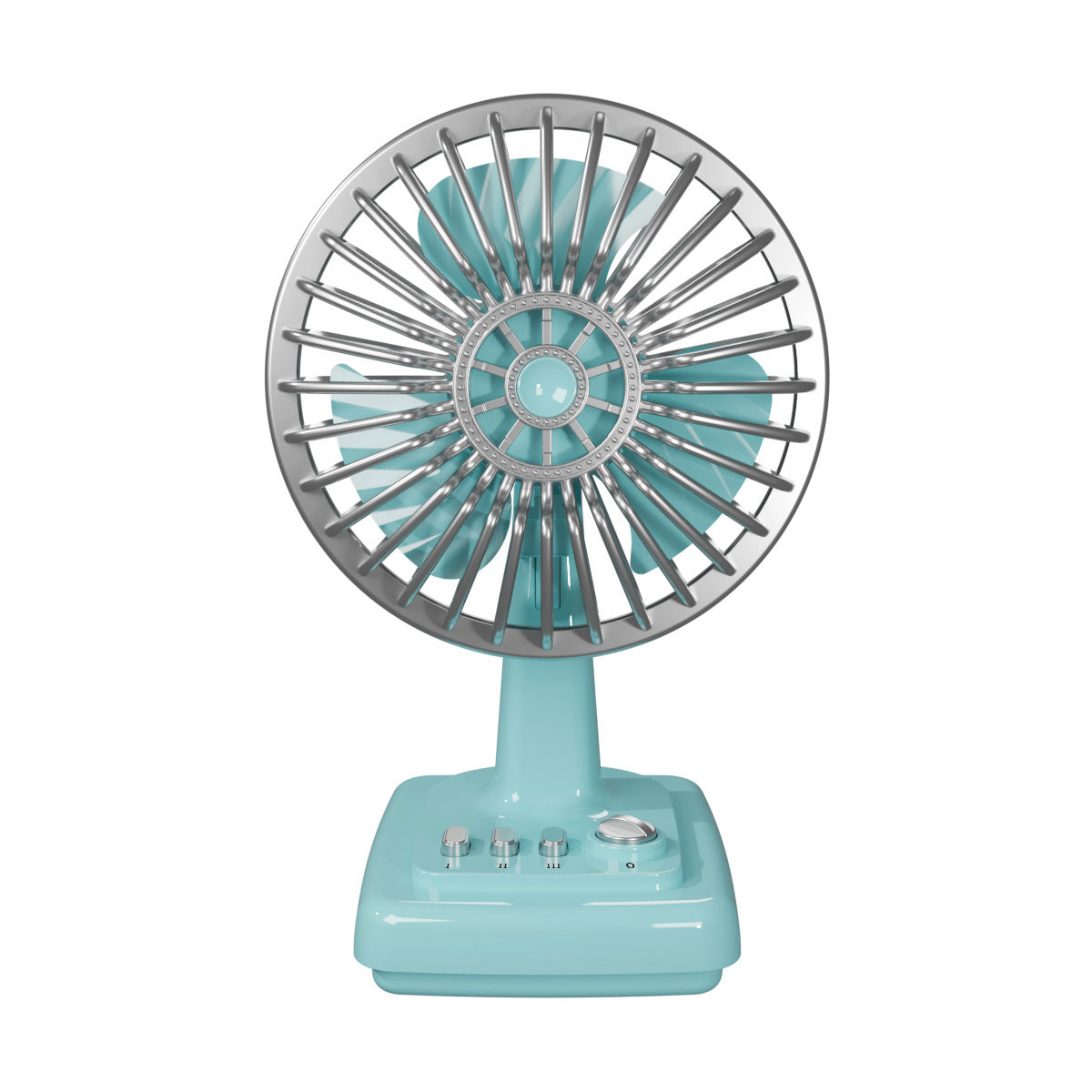 Ventilateur de table portable unisexe au design rétro