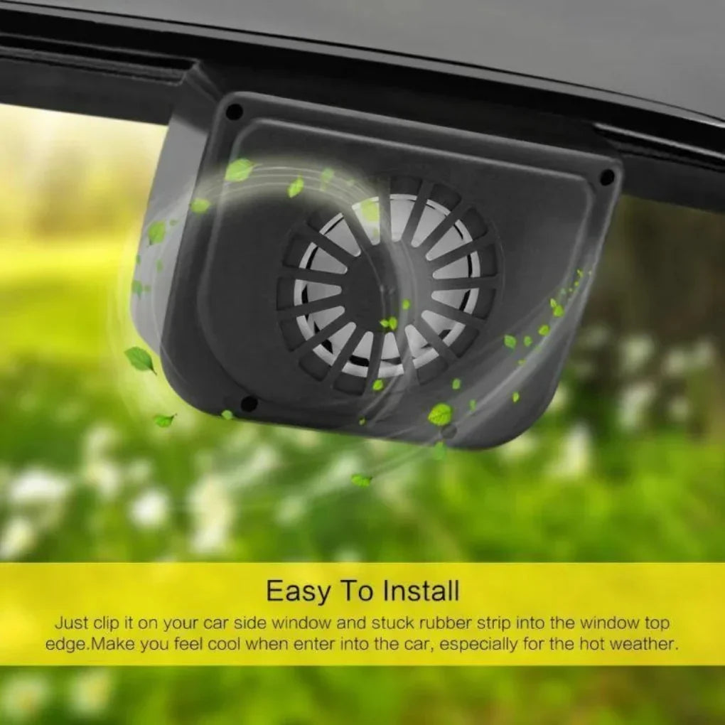 Ventilateur solaire pour vitre de voiture