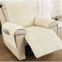 Housse de fauteuil inclinable à motif feuilles verdoyantes
