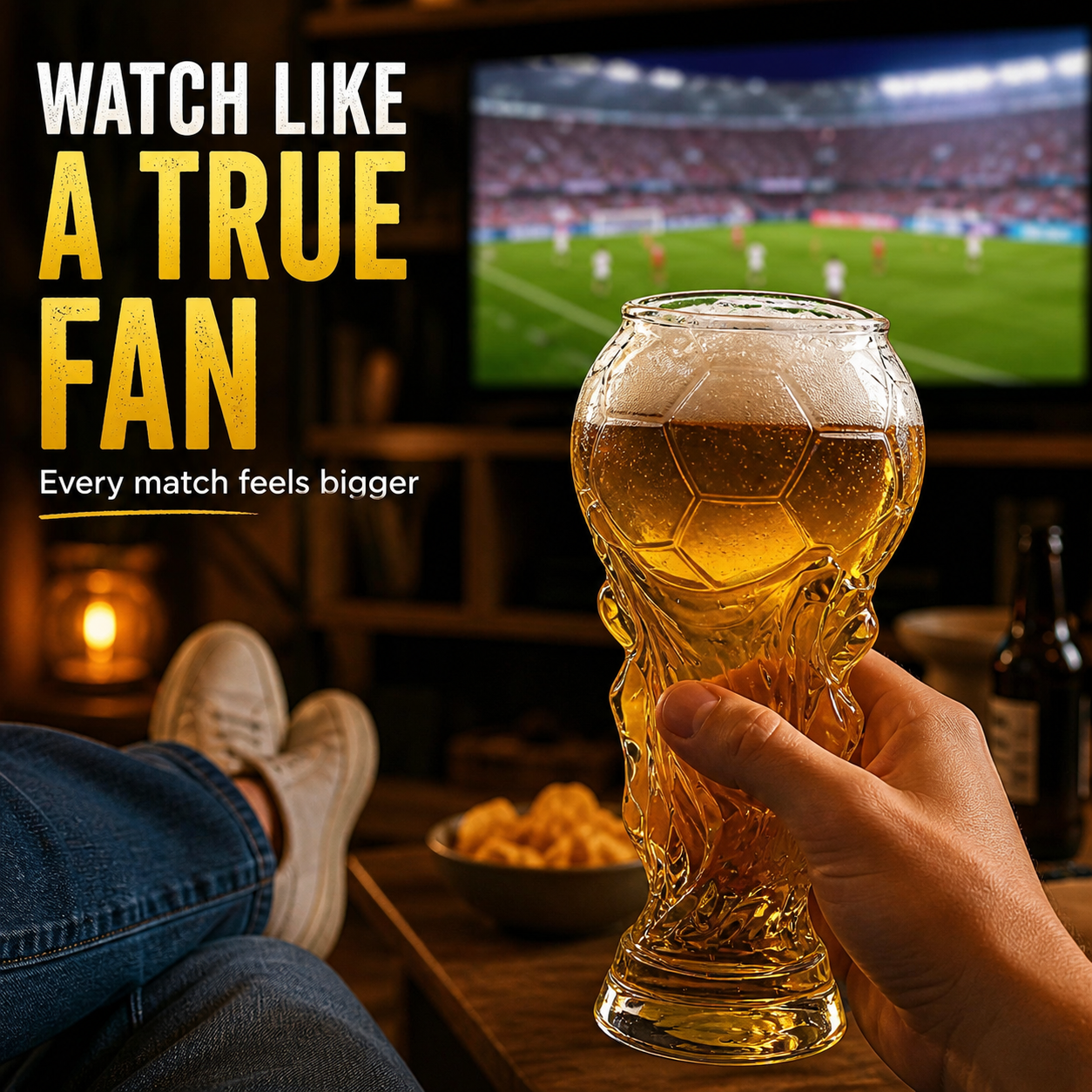 Verre de collection au design Coupe du monde – Verre cristal élégant pour les amateurs de football