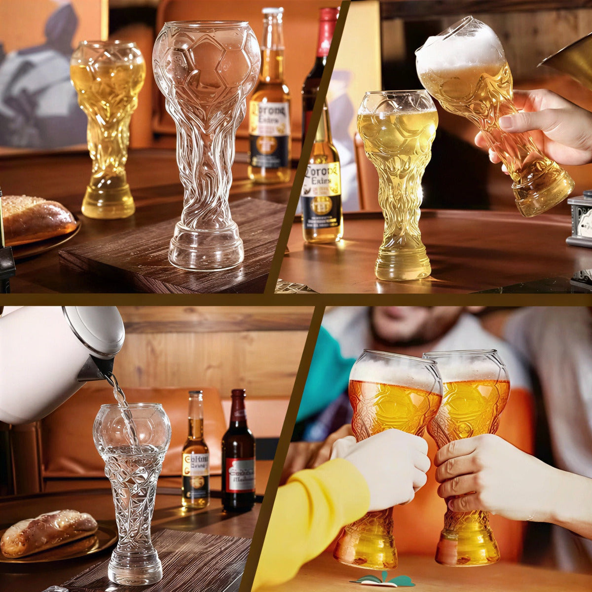 Verre de collection au design Coupe du monde – Verre cristal élégant pour les amateurs de football