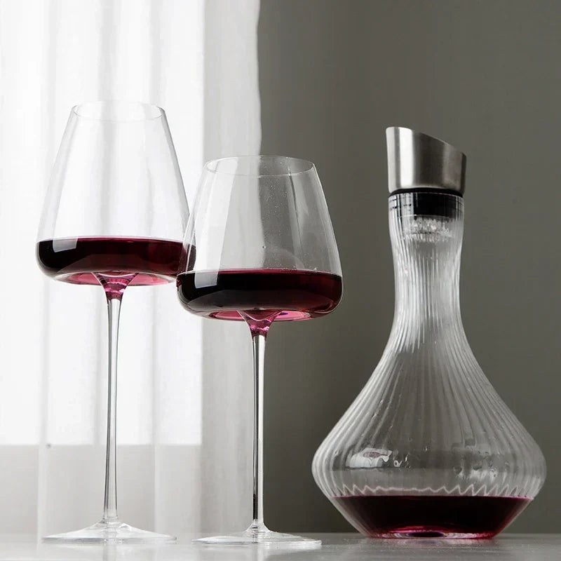 Verres à vin en cristal faits main