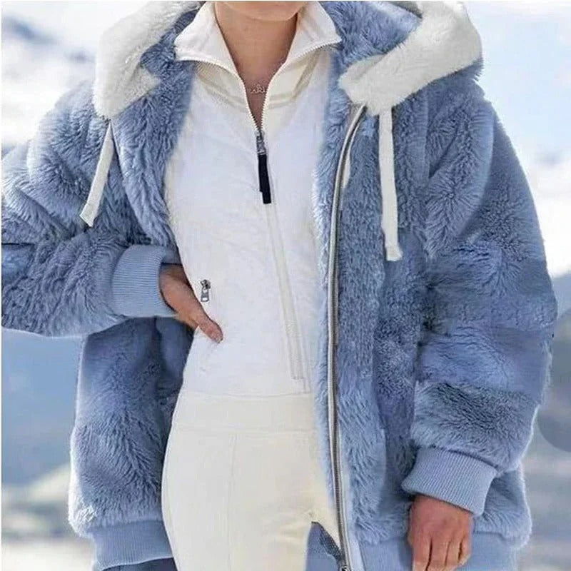 Veste à capuche décontractée pour femme