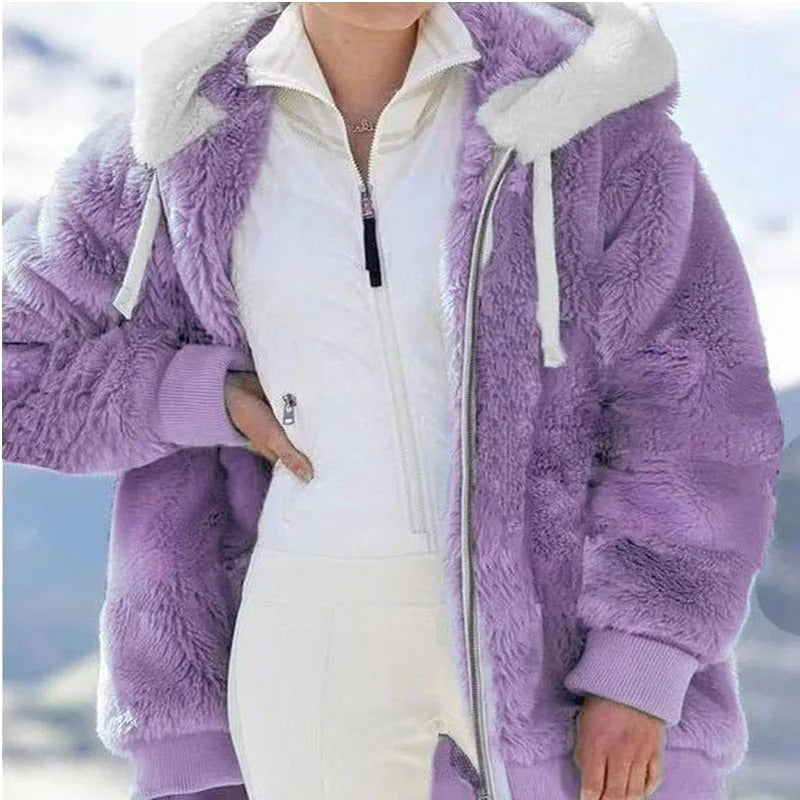 Veste à capuche décontractée pour femme