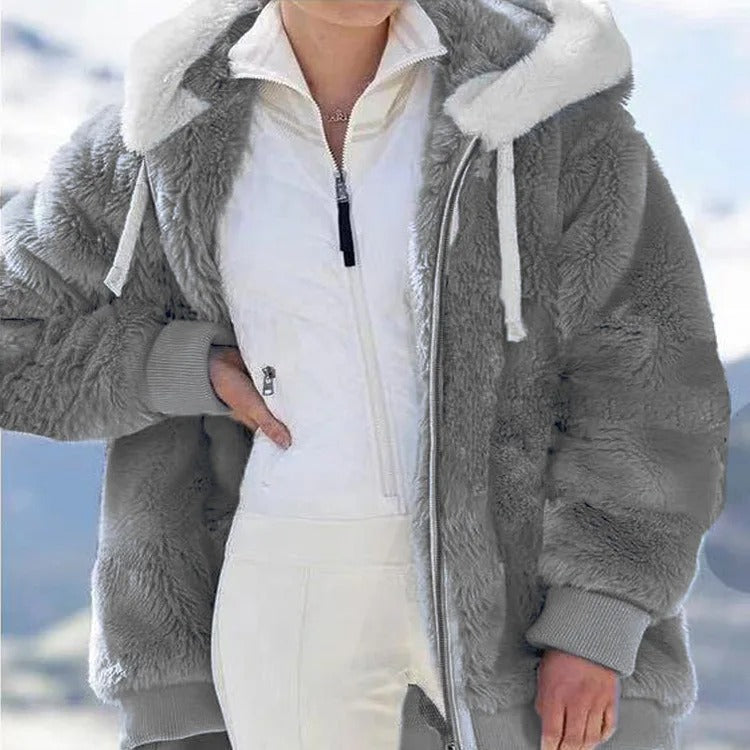 Veste à capuche décontractée pour femme