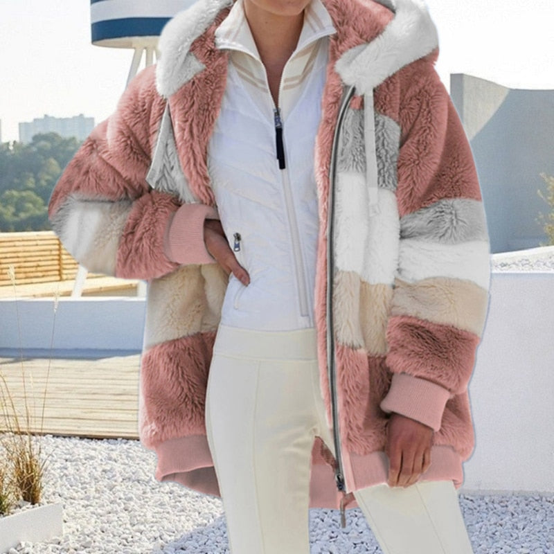 Veste à capuche douce, chaude et élégante