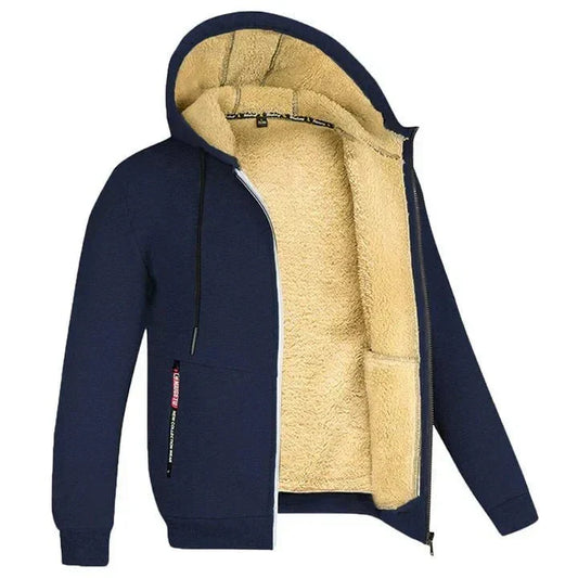 Veste à capuche zippée en polaire