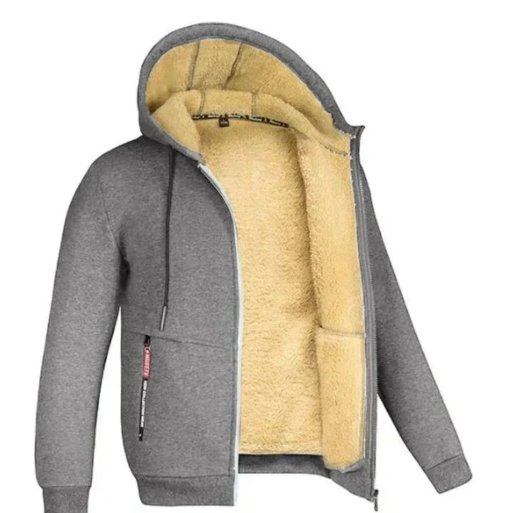 Veste à capuche zippée en polaire