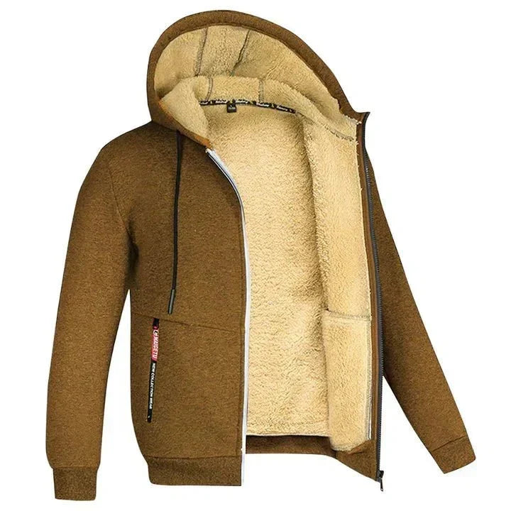 Veste à capuche zippée en polaire