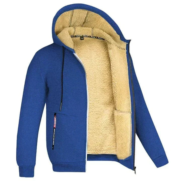 Veste à capuche zippée en polaire