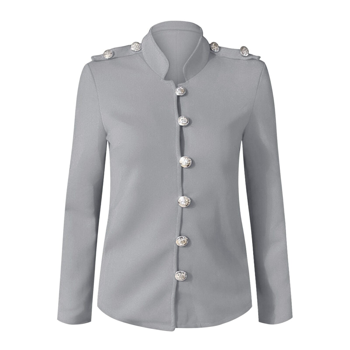 Veste blazer cintrée pour femme avec boutons devant