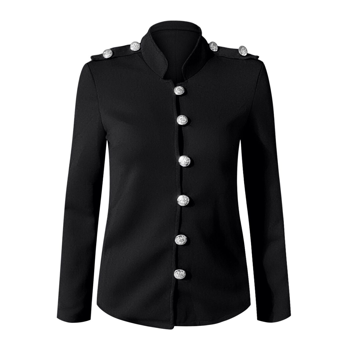 Veste blazer cintrée pour femme avec boutons devant