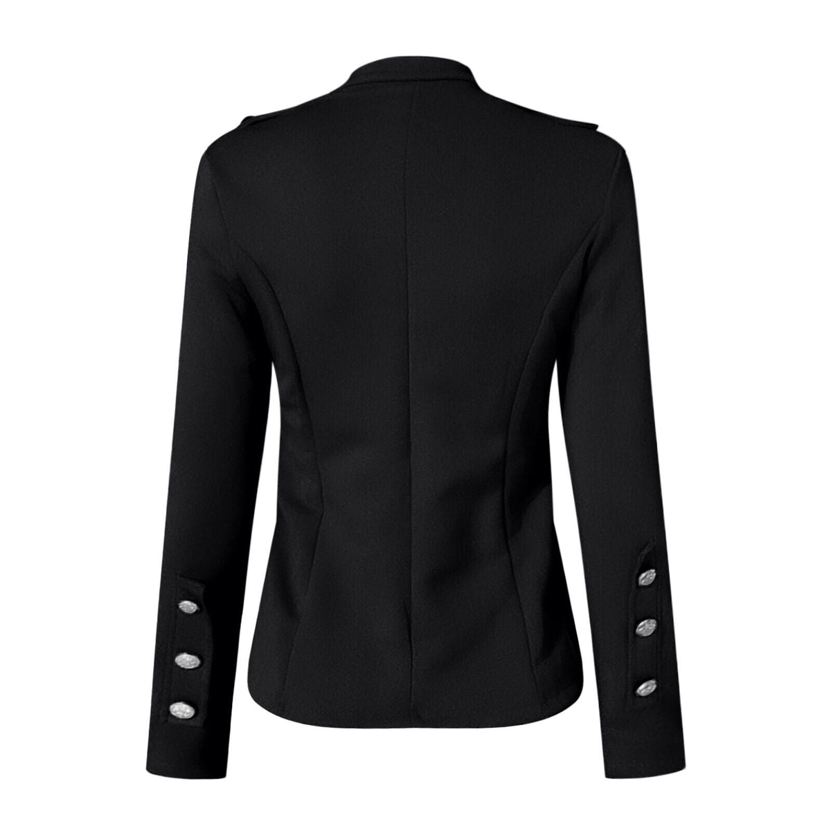 Veste blazer cintrée pour femme avec boutons devant