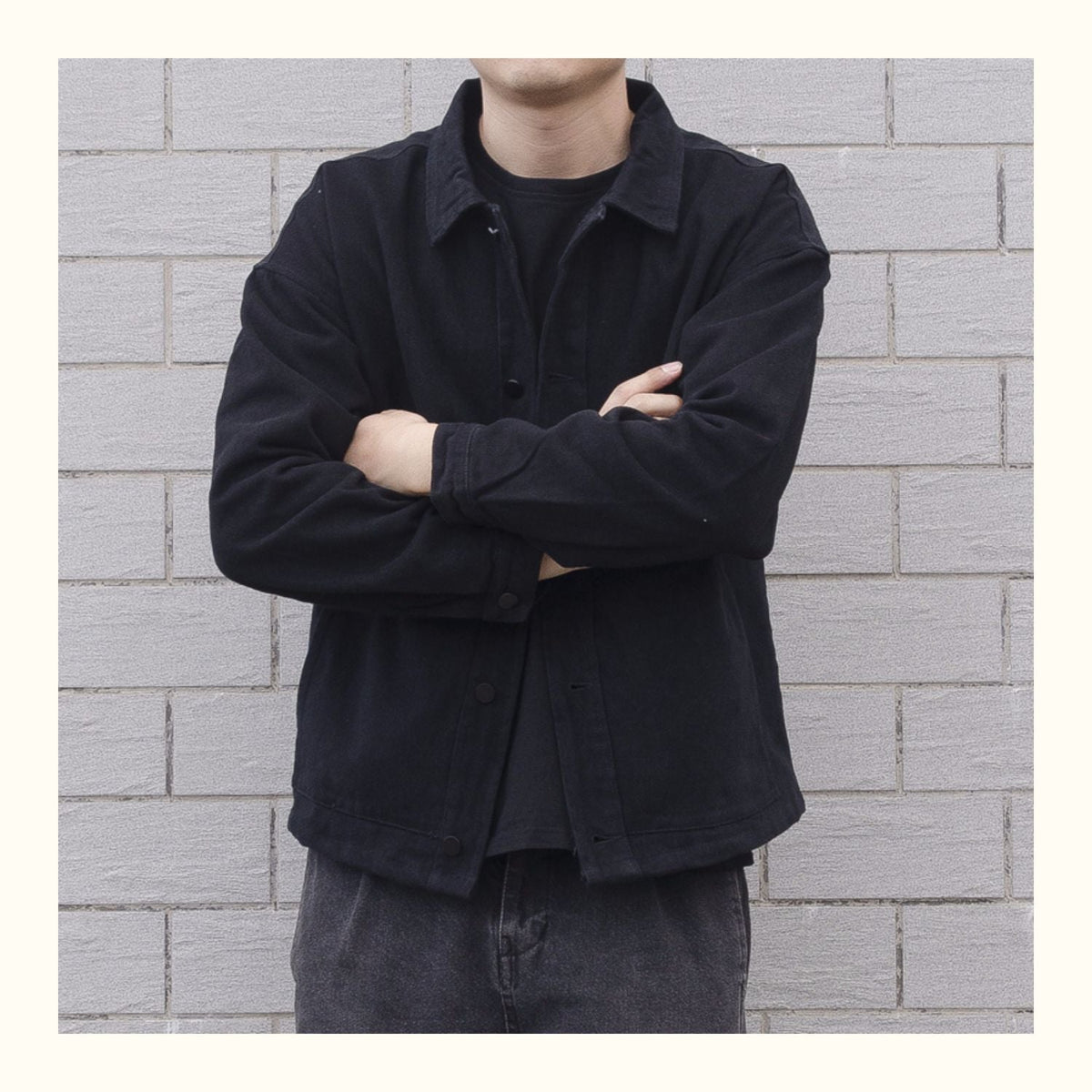 Veste casual à boutons pour homme