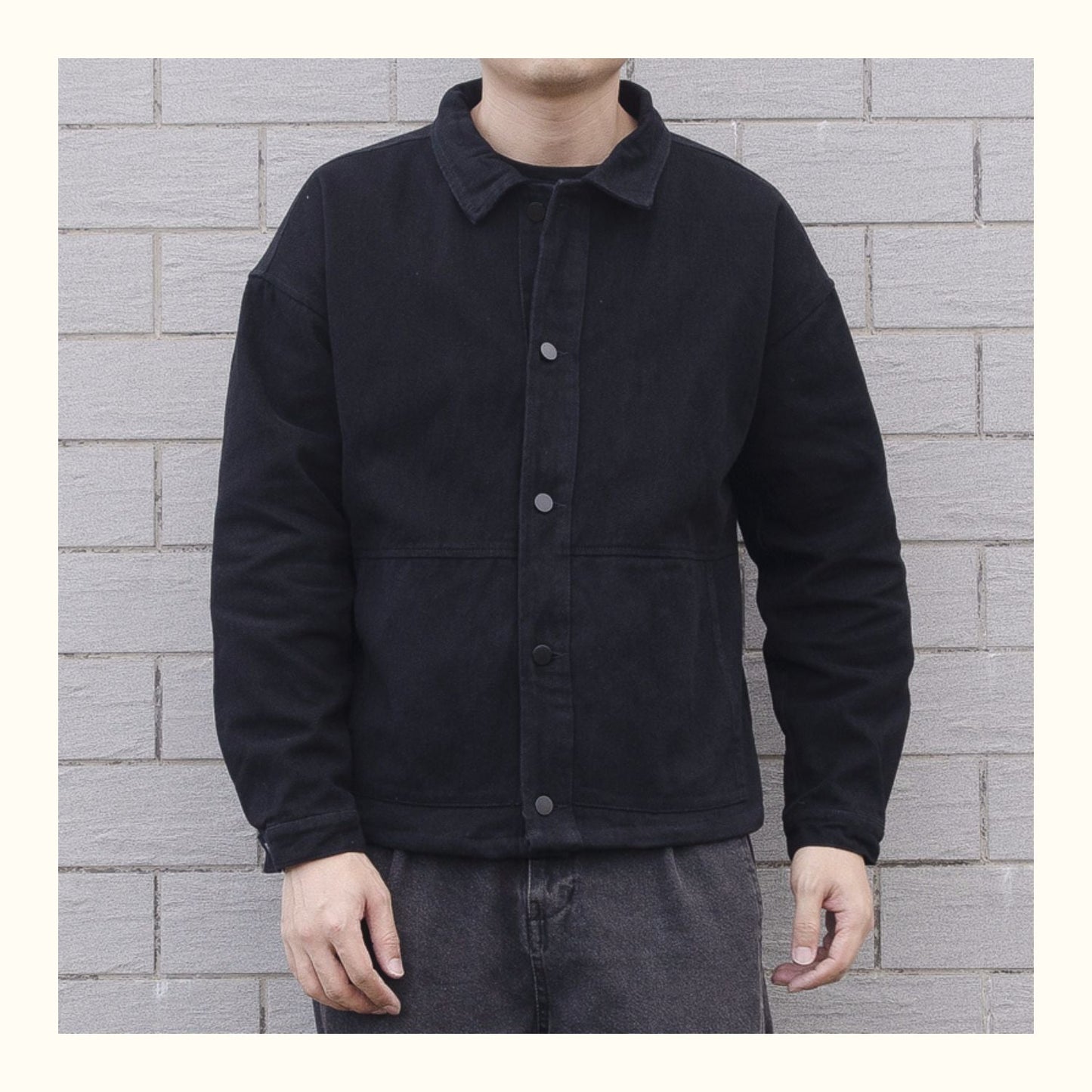 Veste casual à boutons pour homme