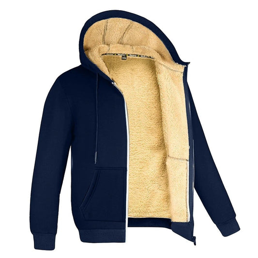 Veste chaude et épaisse en maille polaire pour homme