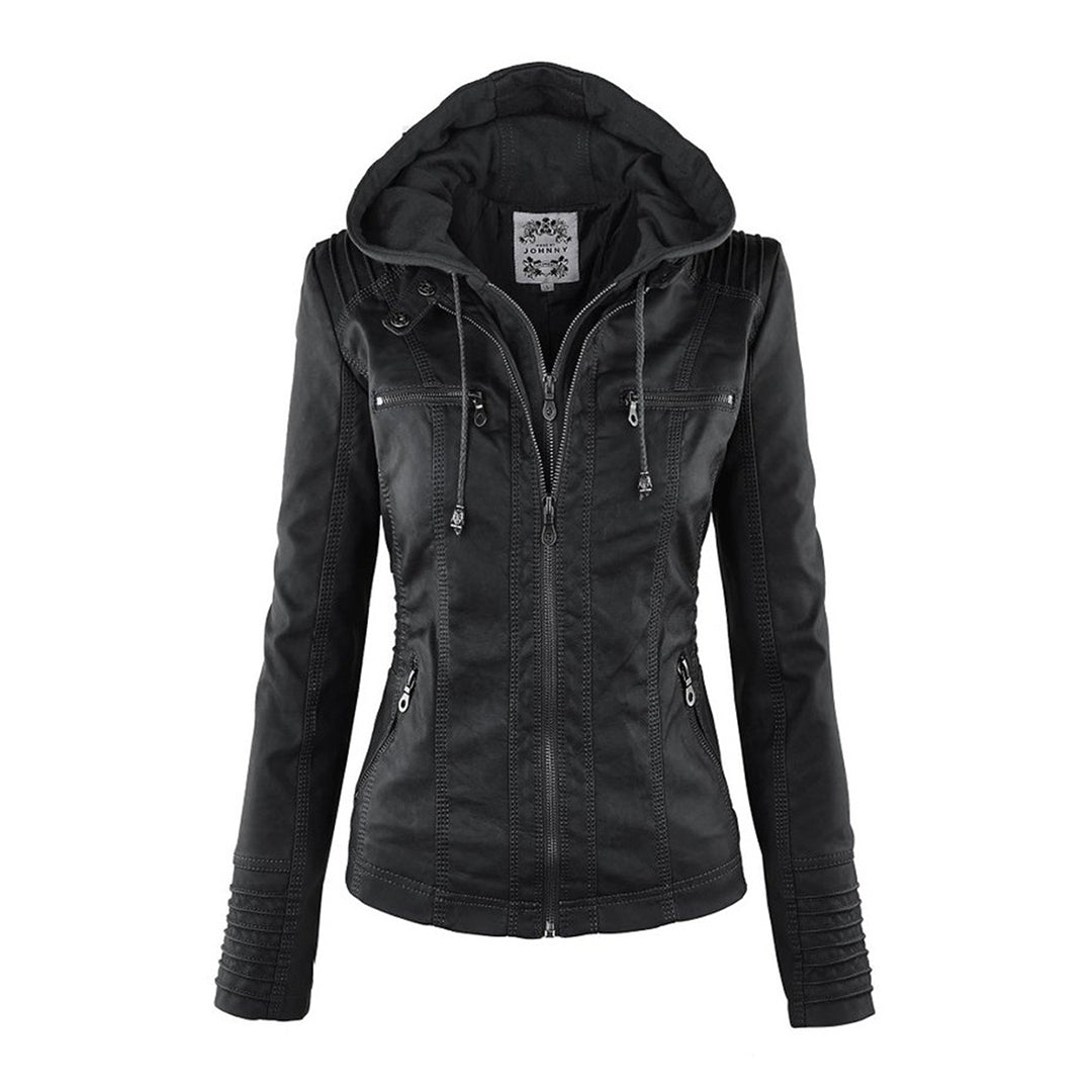 Veste cintrée à capuche pour femme