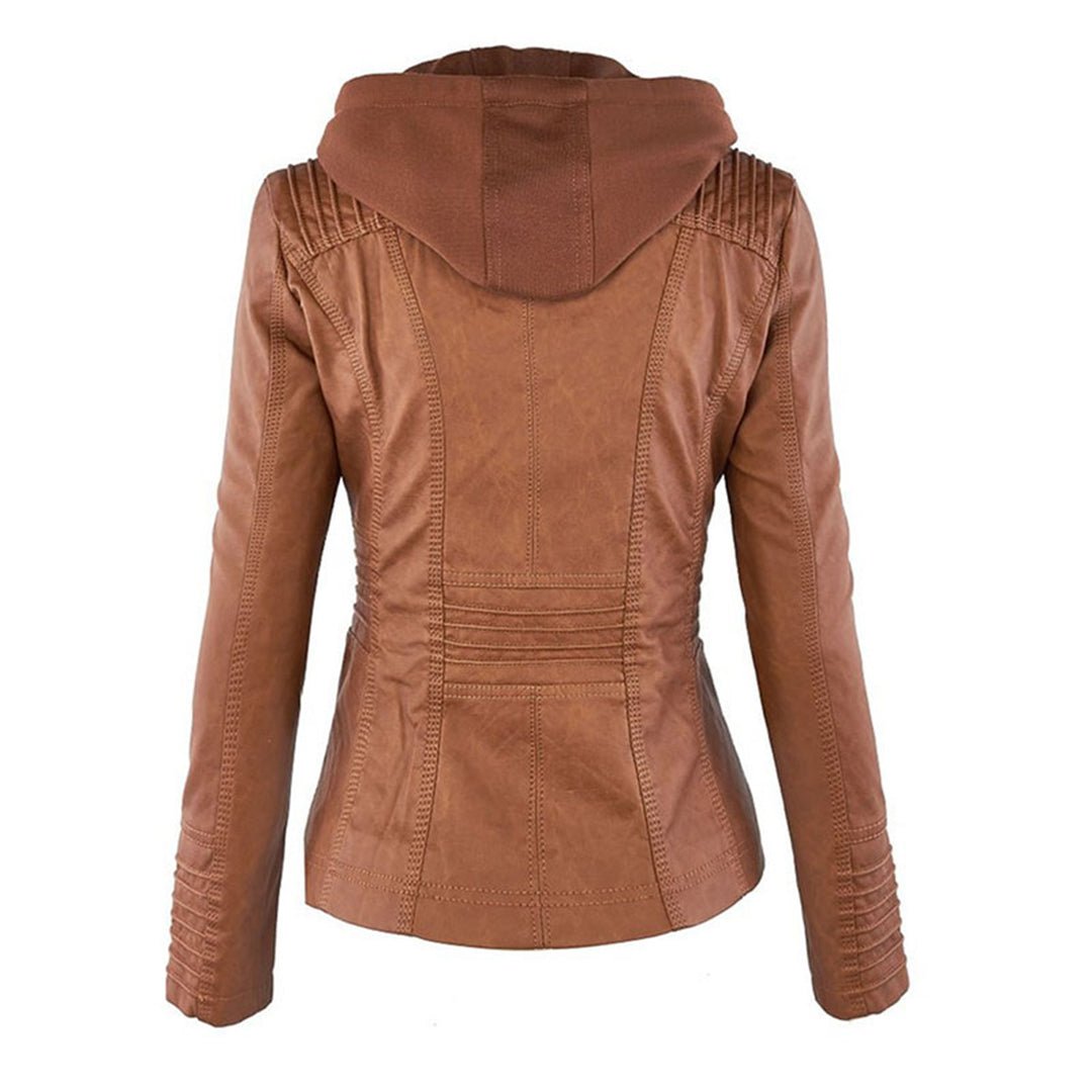 Veste cintrée à capuche pour femme