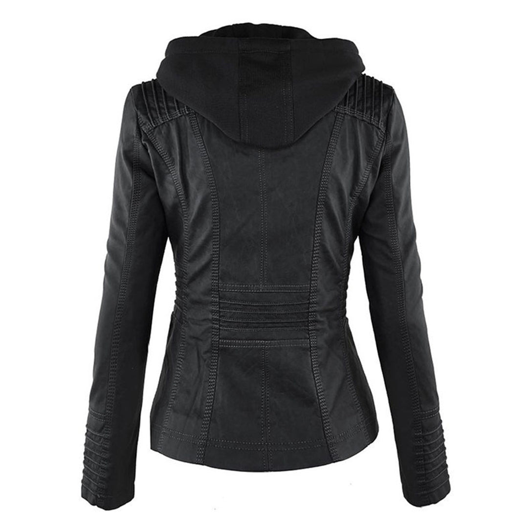 Veste cintrée à capuche pour femme