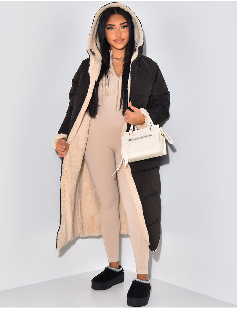 Veste d'hiver réversible pour femme