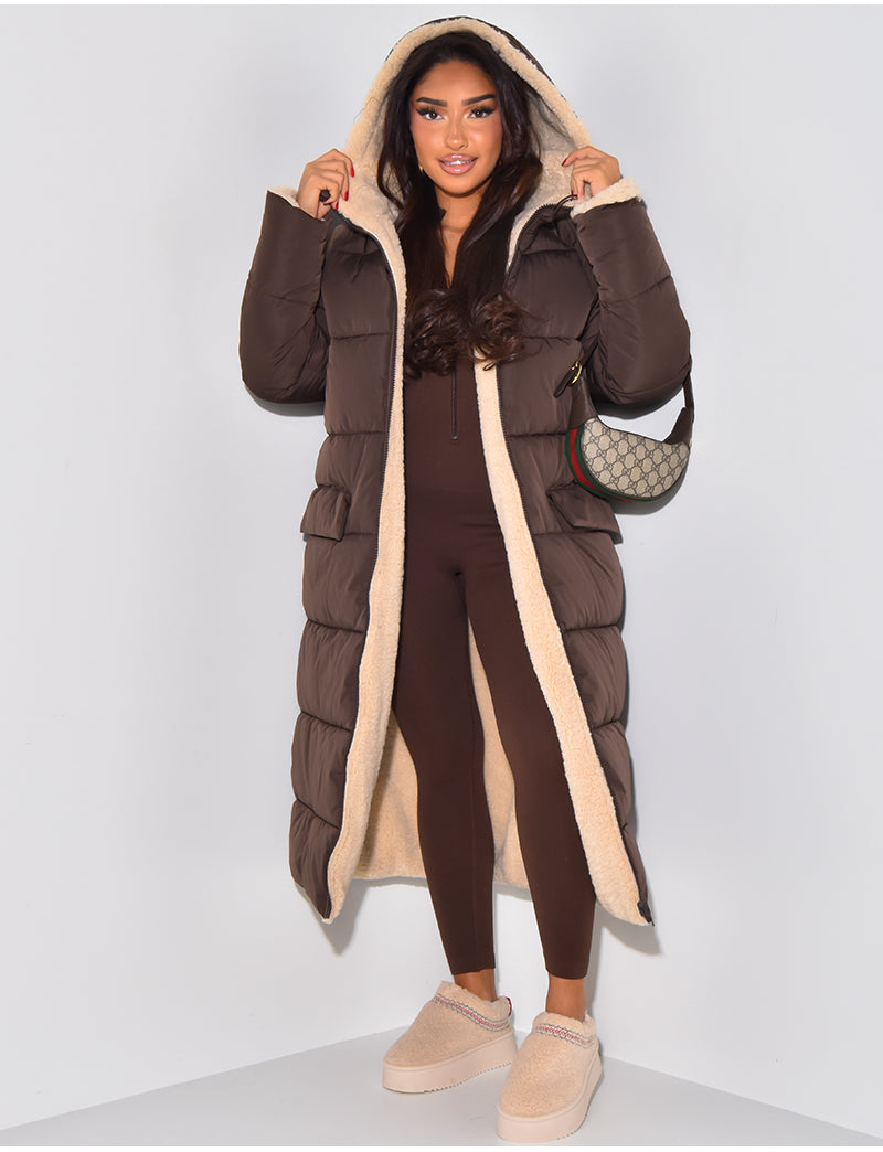Veste d'hiver réversible pour femme