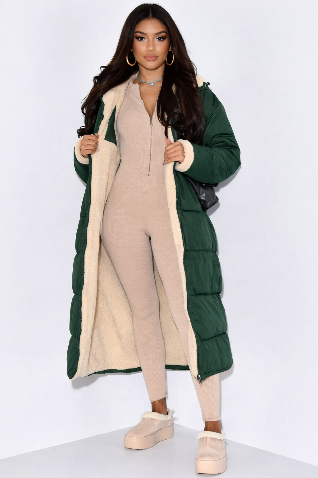 Veste d'hiver réversible pour femme