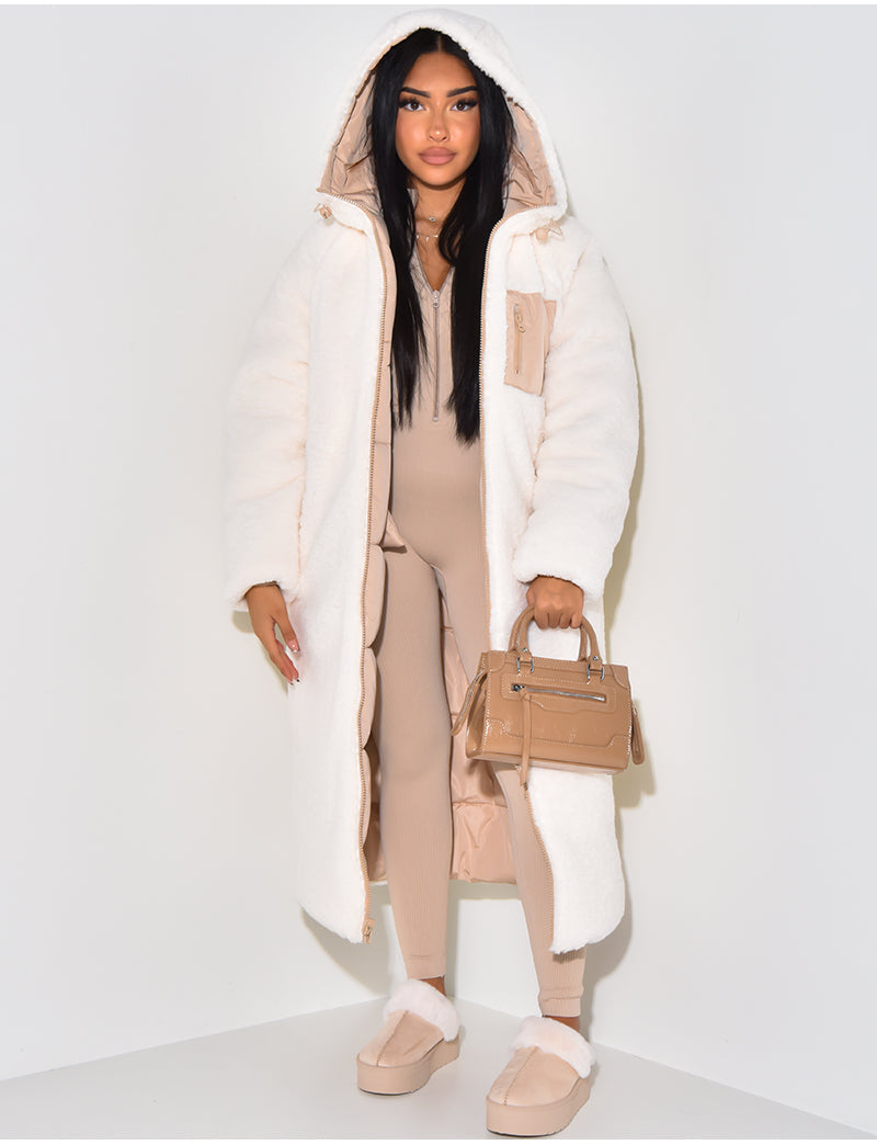 Veste d'hiver réversible pour femme
