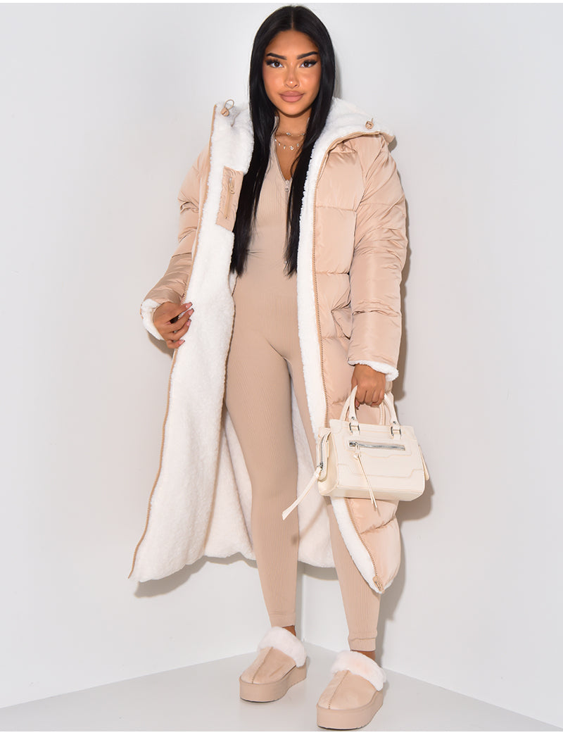 Veste d'hiver réversible pour femme