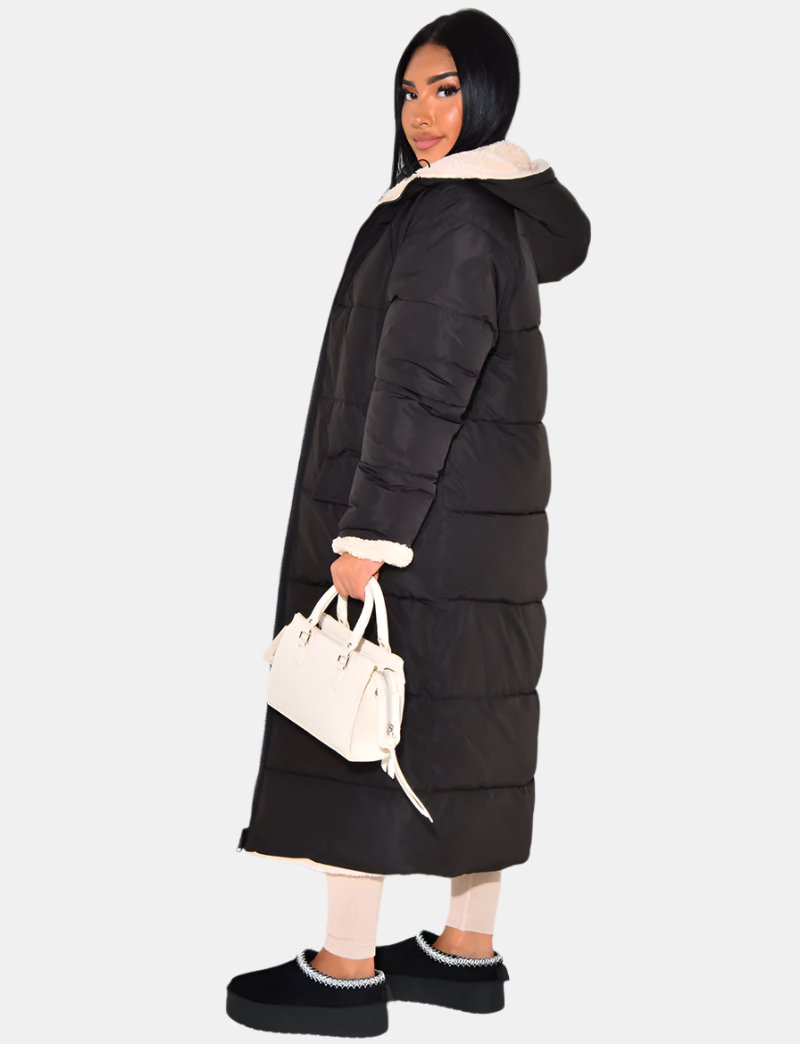 Veste d'hiver réversible pour femme