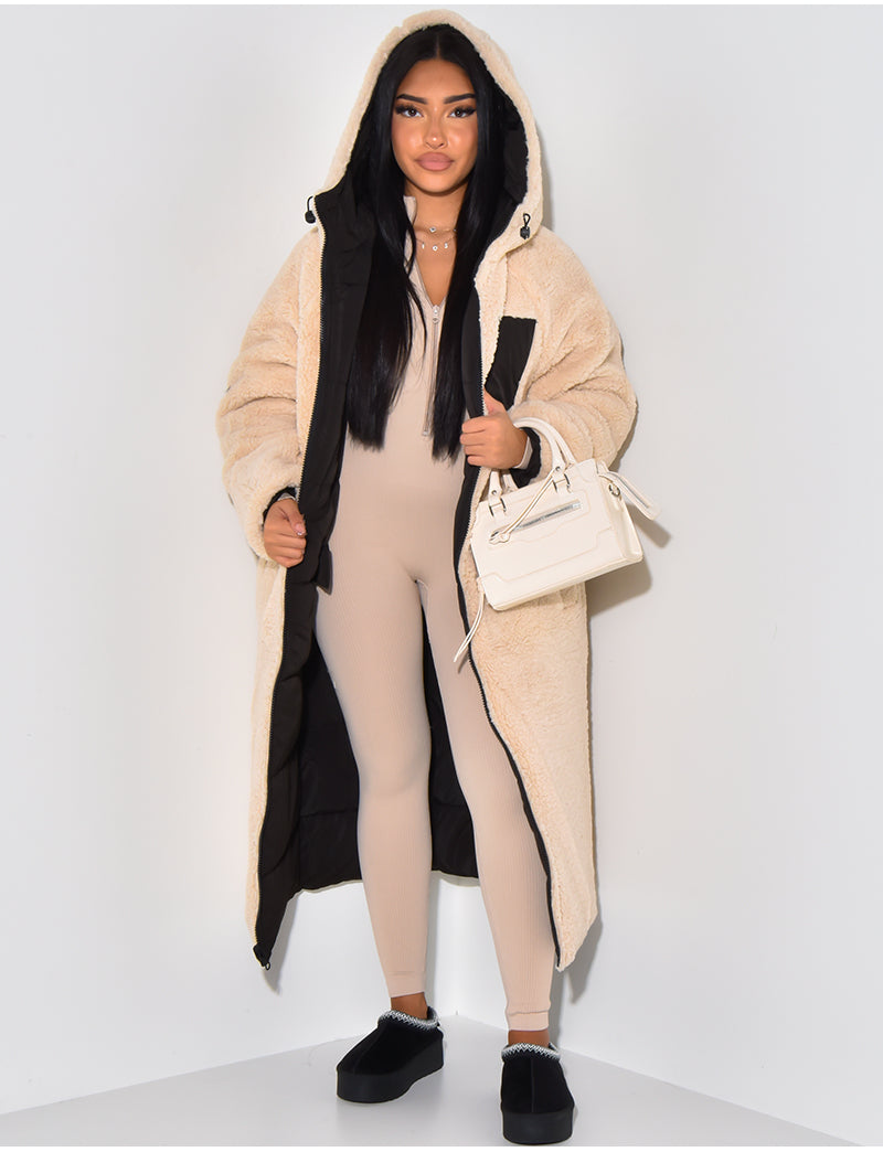 Veste d'hiver réversible pour femme