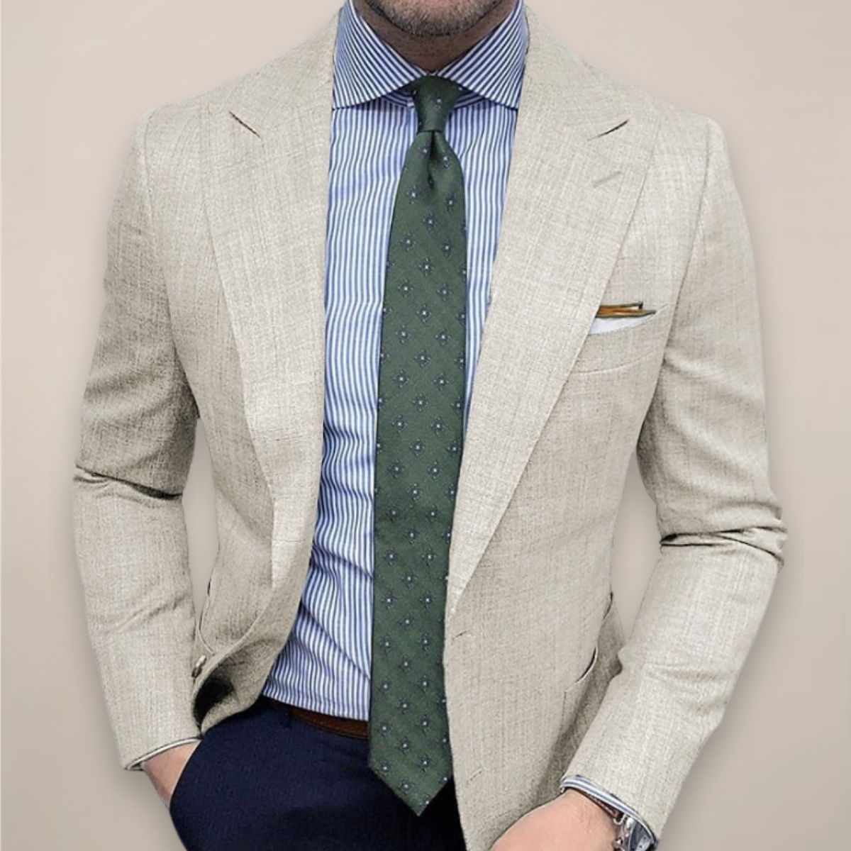 Veste de costume texturée