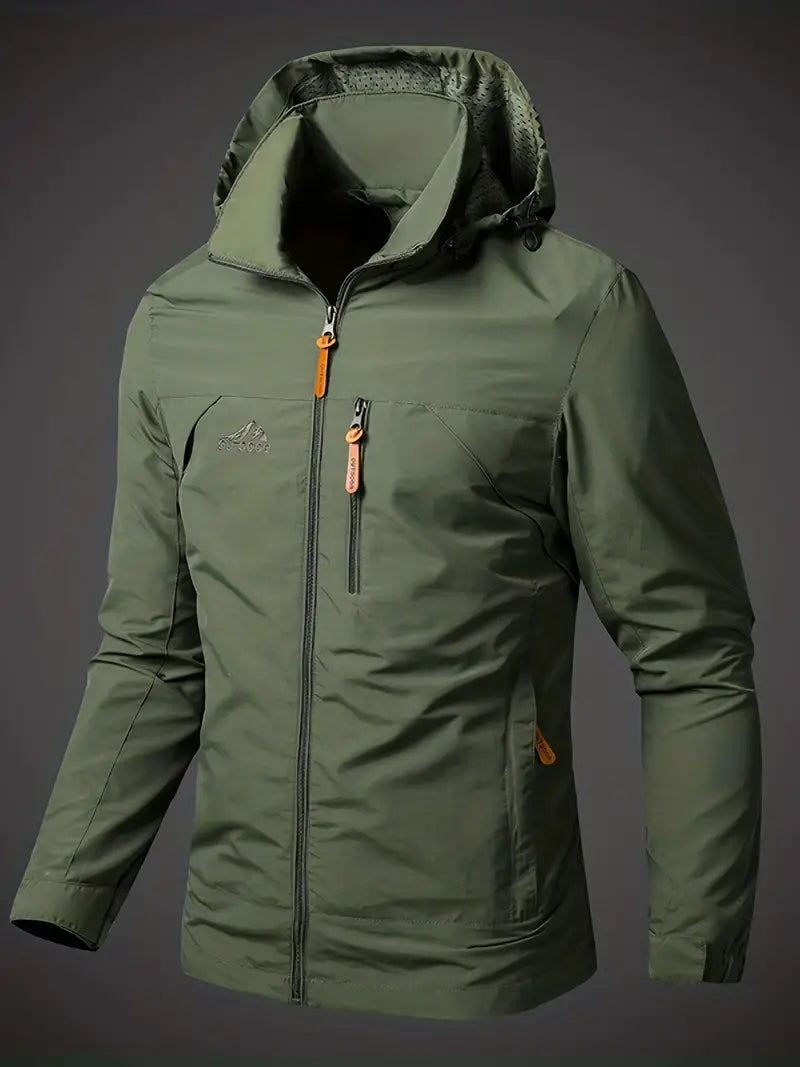 Veste de pluie imperméable pour homme au design respirant – veste outdoor légère pour le quotidien