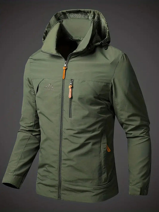 Veste de pluie imperméable pour homme au design respirant – veste outdoor légère pour le quotidien