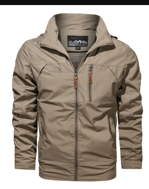 Veste de pluie imperméable pour homme au design respirant – veste outdoor légère pour le quotidien