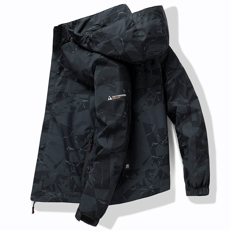 Veste de ski élégante à capuche pour homme au design sportif
