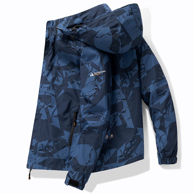 Veste de ski élégante à capuche pour homme au design sportif
